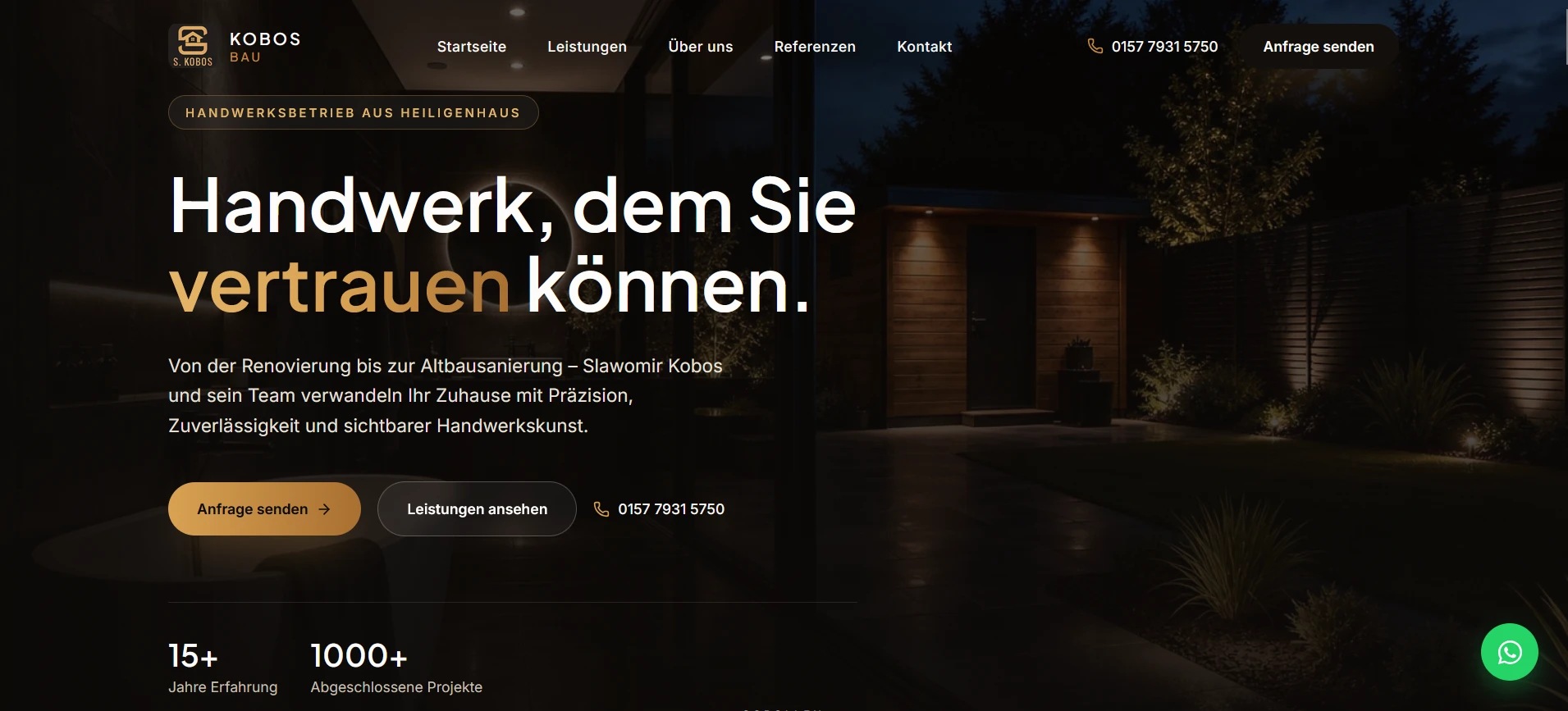 Strona internetowa — Kobos Bau